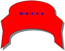 :          54 : 6  4 : 6 : 6