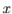 \(x\)